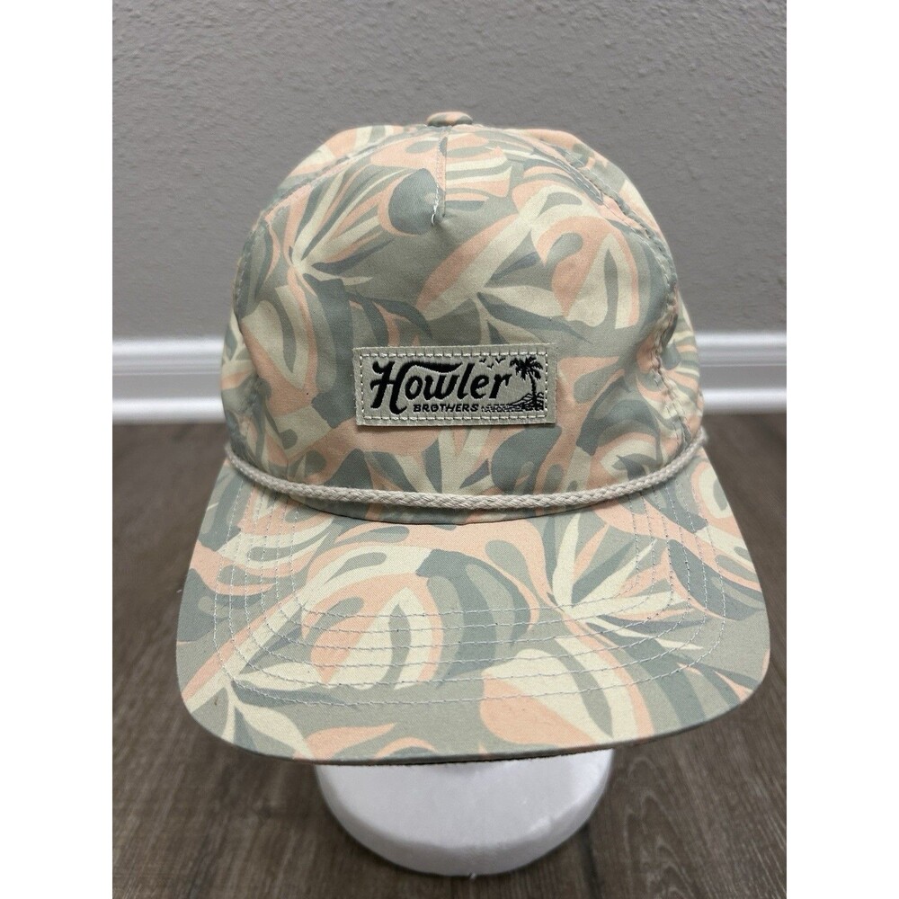 Howler Bros SnapBack Five Panel Monstera Mash Sherbert Hat Cap